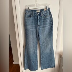New Madewell Baggy Flare Jeans